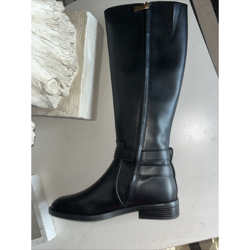 New Without Box $248 CARSON Horse-bit FLAT BOOT FAUX LEATHER BOOTS 7M - Picture 7 of 8